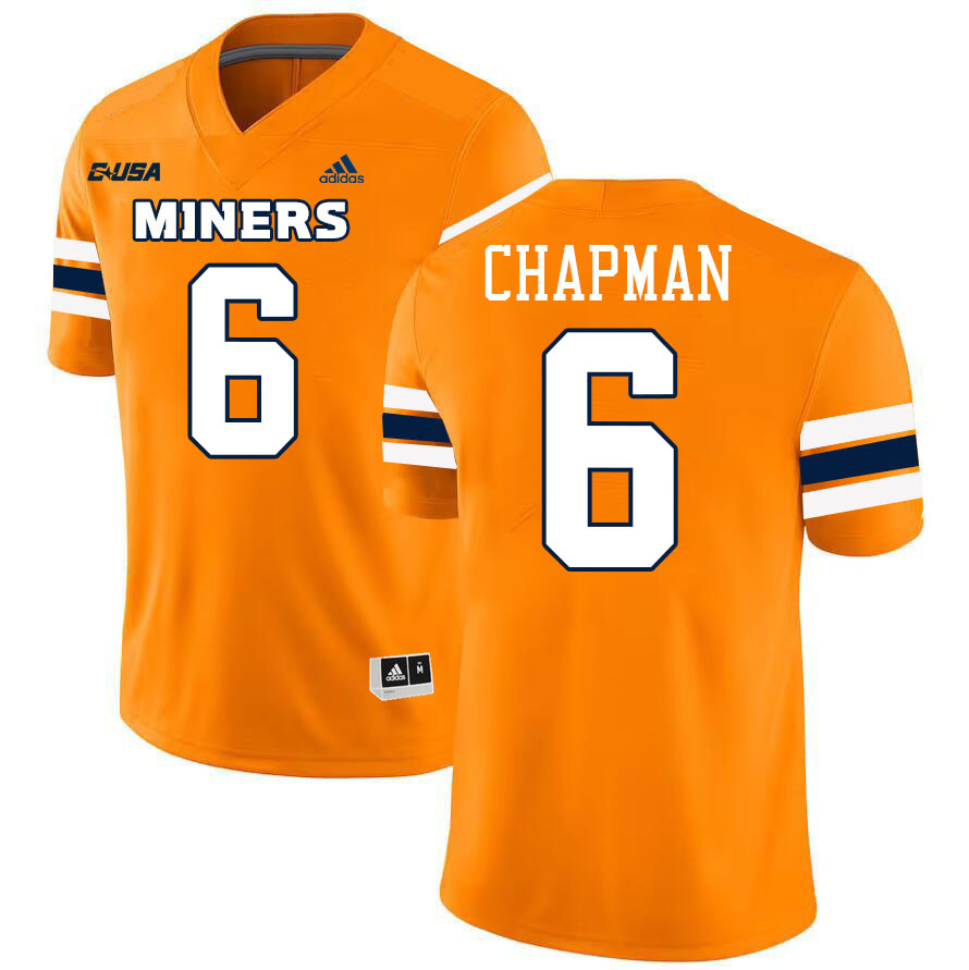 Kory Chapman UTEP Jersey,UTEP Miners #6 Kory Chapman College Football Jersey,Uniforms-Orange